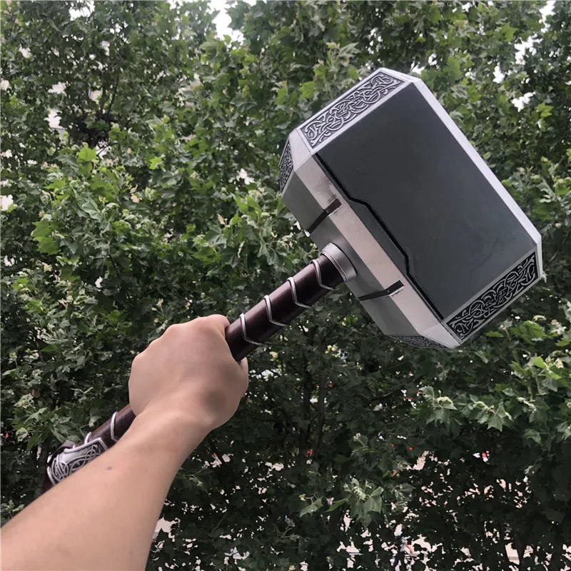 1:1 Cosplay thor Hammer Toys Custome accessory stage property 44cm PU Kids boy Gift cosplay toy cosplay hammer cosplay prop
