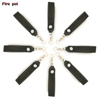 Flow Arts  poi dancing Fire Juggling Pair of Pro Strap Double loop Poi handle 1