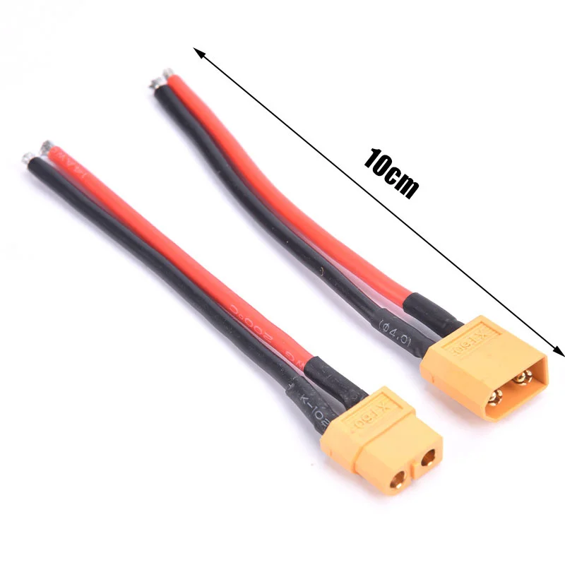 1 세트 XT60 XT-60 남성 + 여성 총알 커넥터 플러그 실리콘 14 AWG 와이어 RC Lipo 배터리 (1 쌍) 바나나 플러그 커넥터