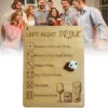 Couple Game Wooden Left Right Drink Drinking Game Square With Dice Adult Drinking Game Funny Dice Tray Party Games 3