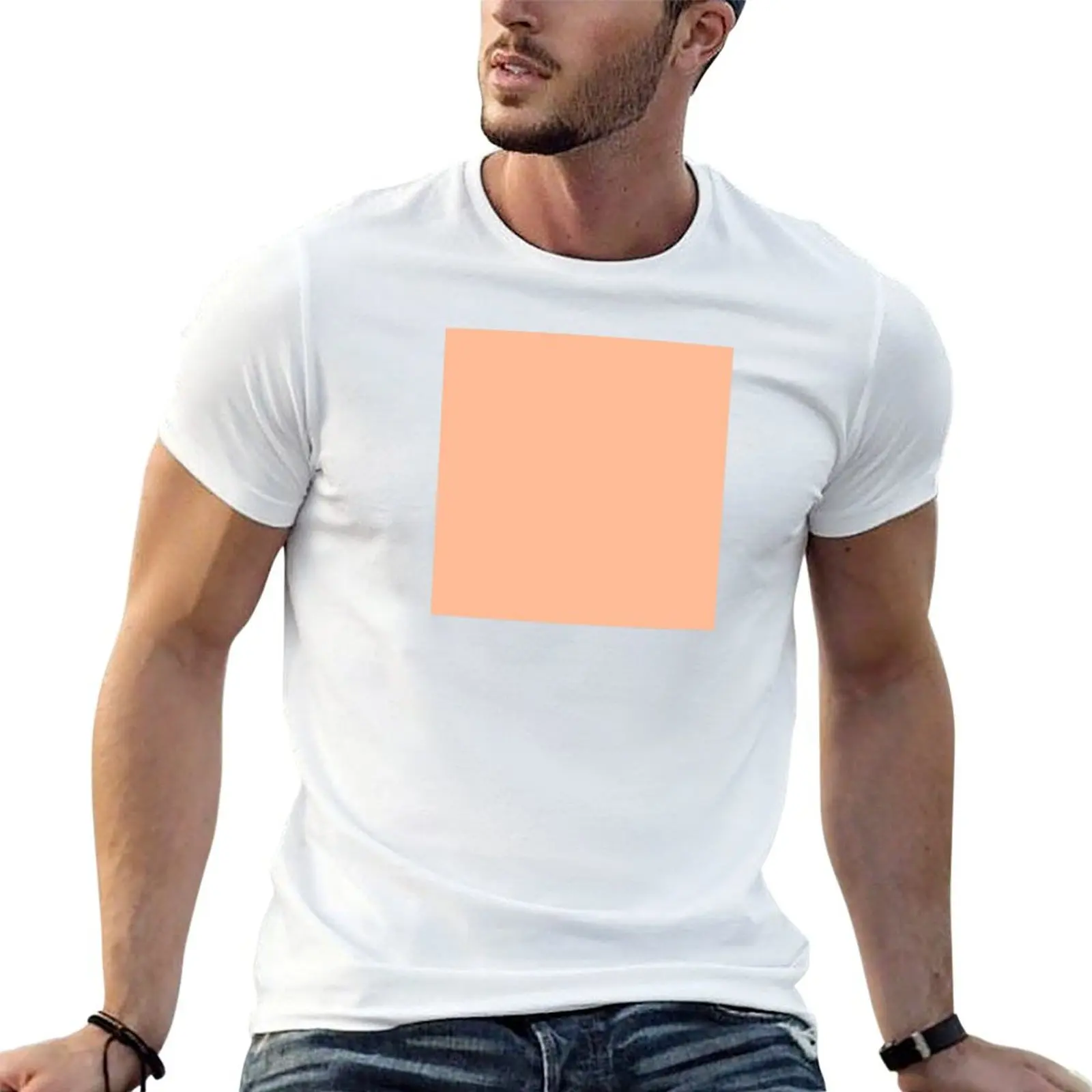 Colore Dell'Anno 2024 - Pantone - Peach Fuzz T-Shirt Animal Prinfor Boys Customs Progetta Le Tue T-Shirt Grafiche Da Uomo