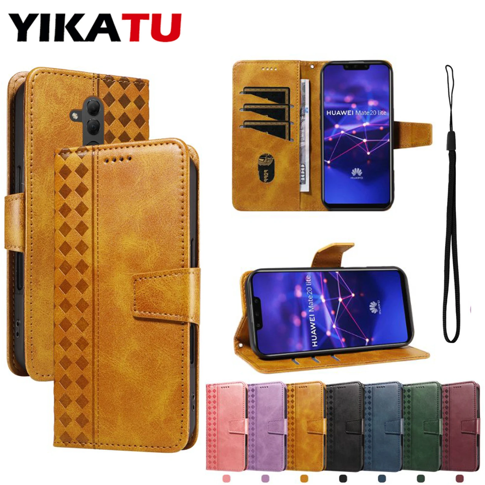 Sleek Synthetic Leather Wallet Phone Case