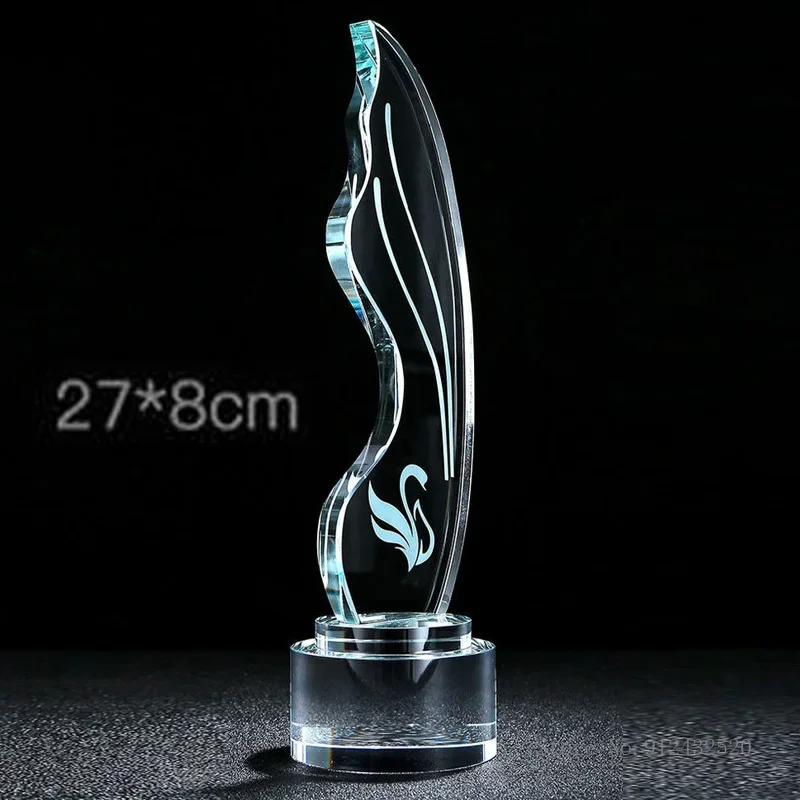 Customized Crystal Trophy, annual Meeting as a Prize, Creative Sports Movie Award, Commemorative Souvenir, Home Decorations, 1Pc
