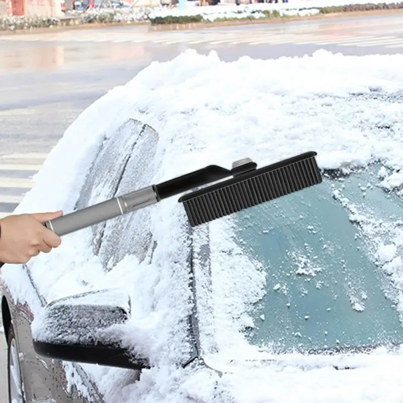 Car Snow Brush Window Snow Scraper with Ergonomic Grip Winter Window Tool Multifunctional Scraper for Cars Trucks SUVs