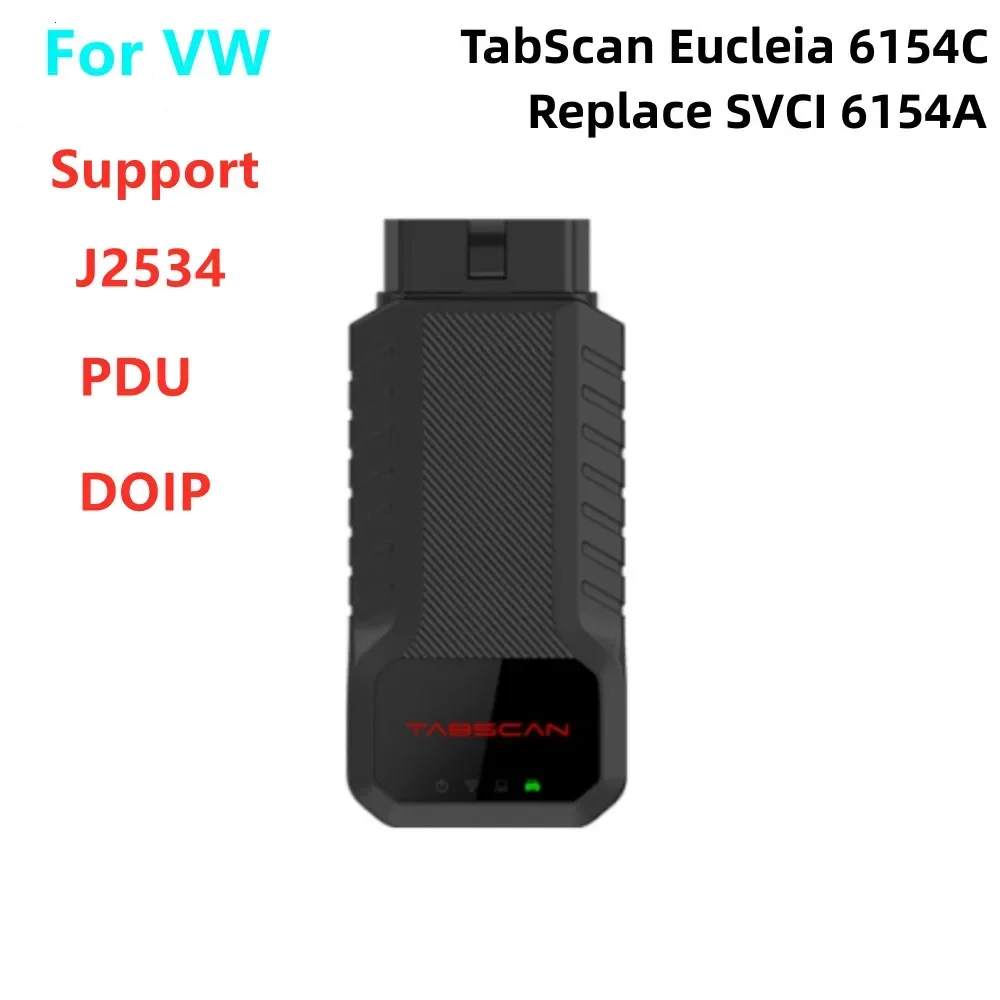 

Eucleia Tabscan 6154C для VW Odis OBD2 диагностический инструмент поддержка кодирования ECU J2534 PDU DOIP Протокол замена SVCI 6154A PK 5054A