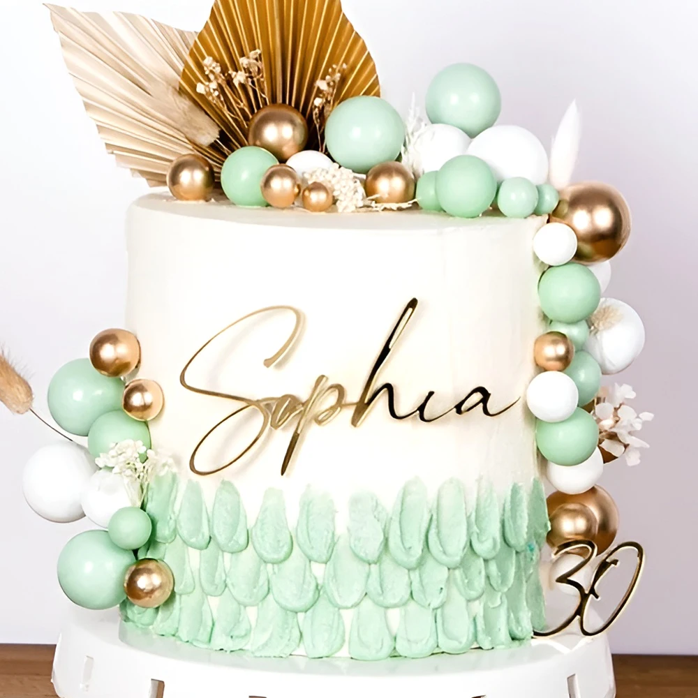 Cake Topper Personalized Cake Decoration Name Acrylic Topper Birthday