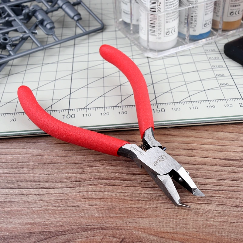 Ustar-Alicates curvos de un solo borde para manualidades, cortador de  pinzas para modelismo de UA-91590, para manualidades y manualidades