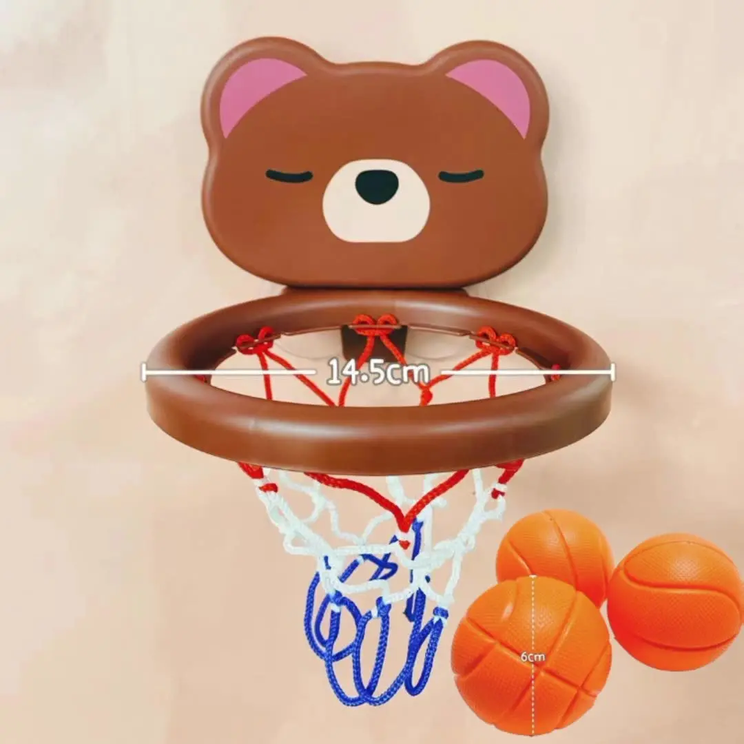 A Suit Of Children's Toy Mini Cute Little Bear Basketball Bathroom Bath Toys Shoot At The Basket Games In The Pool — view 4