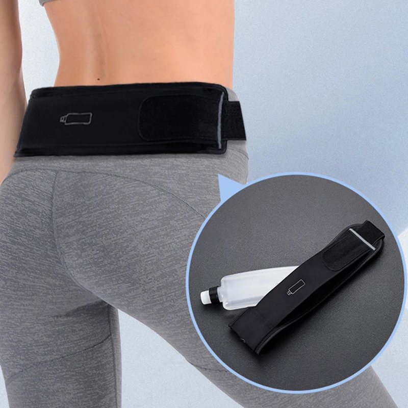 

QUESHARK Invisible Elastic Waistband Sport Bag Marathon Running Gym Yoga Waist Belt Fanny Pack Phone Wallet With Water Bottle