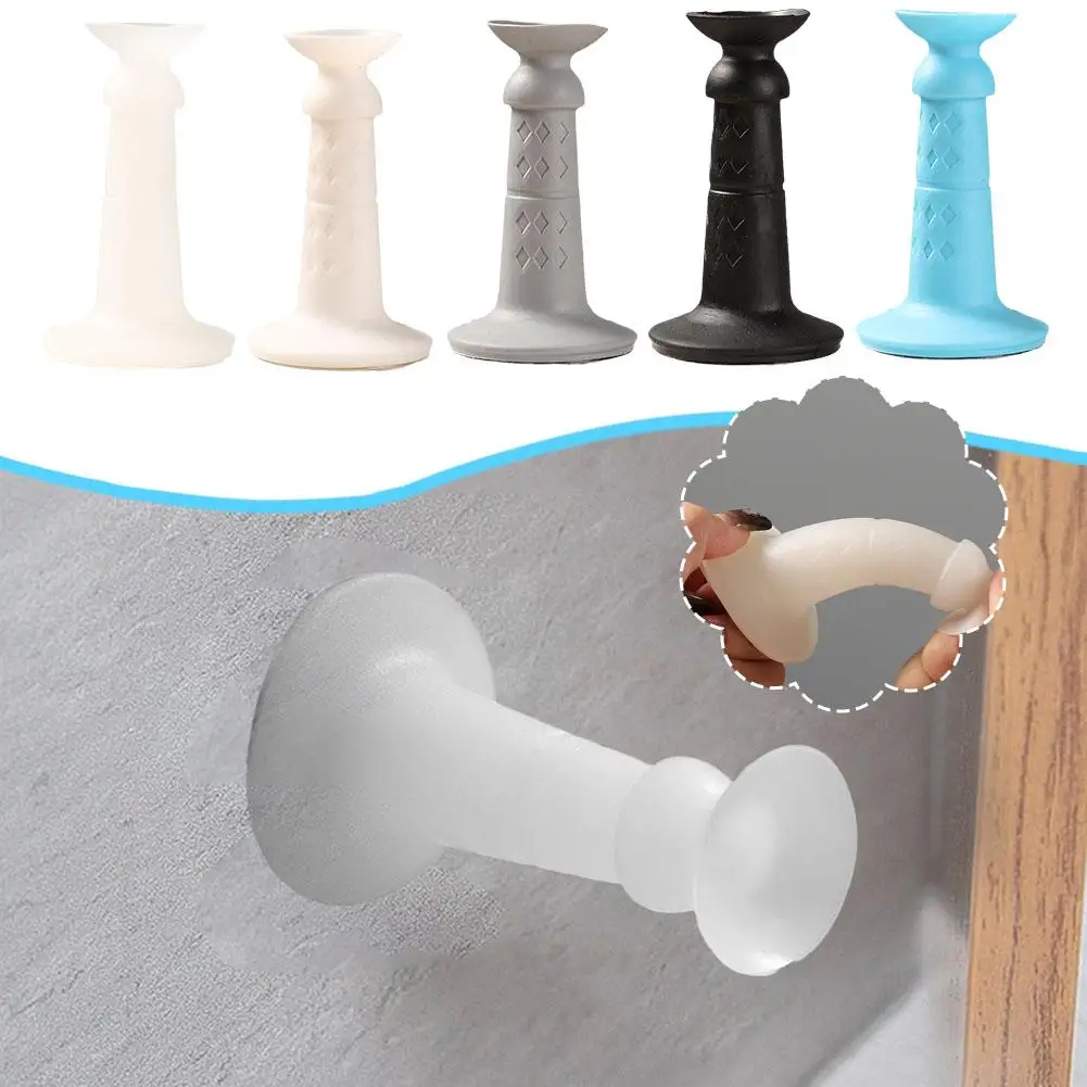 

Silicone Mute Self Adhesive Door Stopper Bumper Door Wall Suction Holders Rear Door Hidden Door Retainer Protectors N2S4