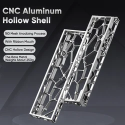 Premium Aluminum Keyboard Case for 60% Layouts - Holy60 Edition (Silver)
