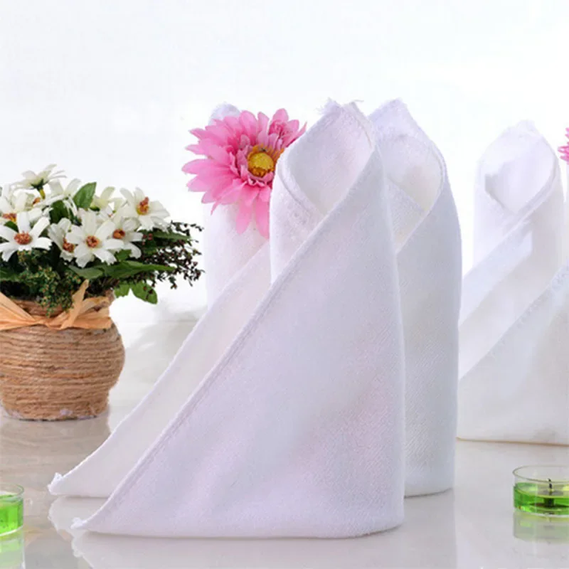 White Soft Microfiber Fabric Face Towel Hotel Bath Towel Wash Cloths Hand Towels 5pcs Portable Terry Multifunctional microfiber towel microfiber wash towel bath drying towel