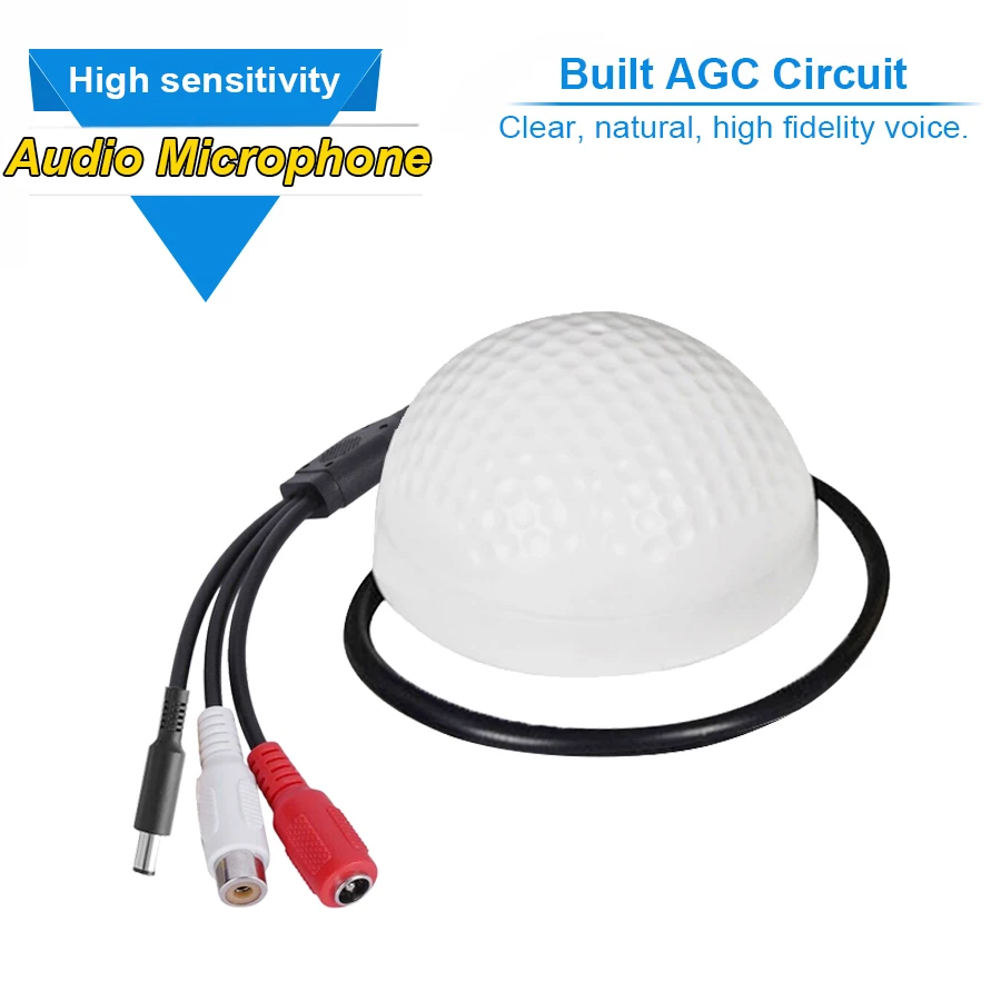 CCTV Security Camera DVR Microphone with Wide Range High Sensitivity Audio MIC microphone sound monitor