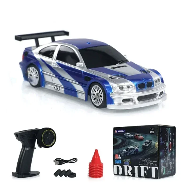 RC ドリフトカー 1/43 4WD リモートコントロールカー高速四輪駆動 2.4 グラム RC ドリフトカー 1/43 4WD リモートコントロールカー