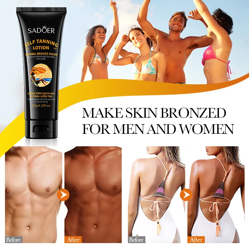 Self Tanning Lotion Self Tanner Flawless Tanning Lotion Fake Tan Sunless Tanner For Face And Body Not Block Pores