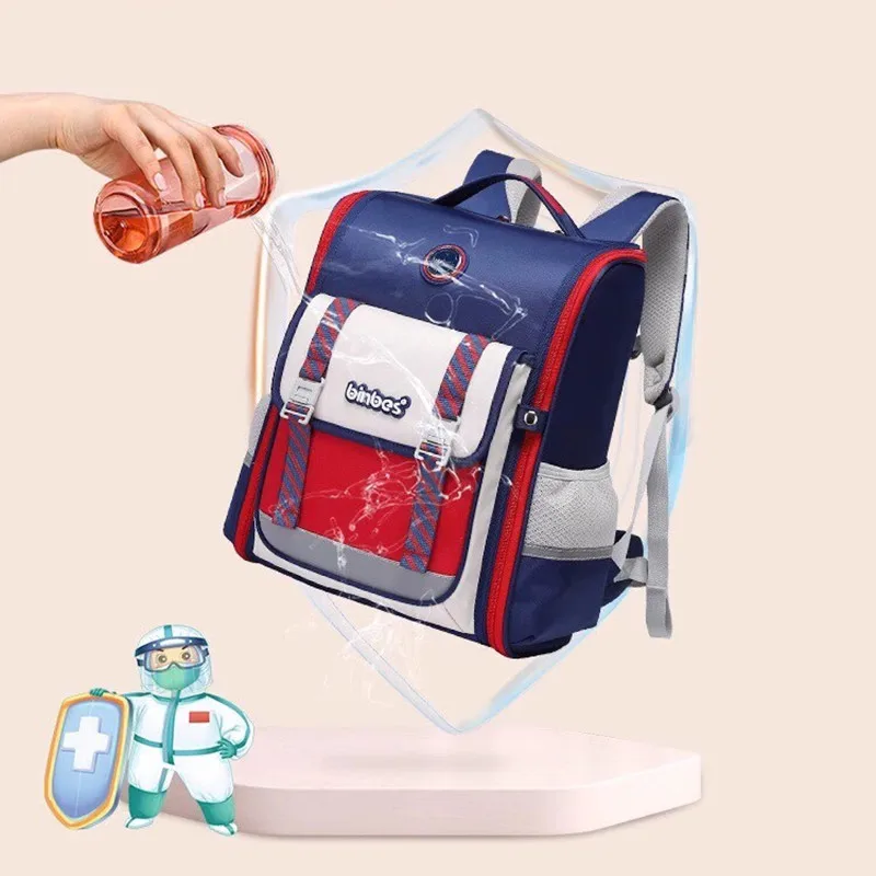 Sun Eeight School Bags For Boys Girls Grade 1-5 Primary Student Shoulder Orthopedic Backpack Large Capacity Kids Gifts Mochilas