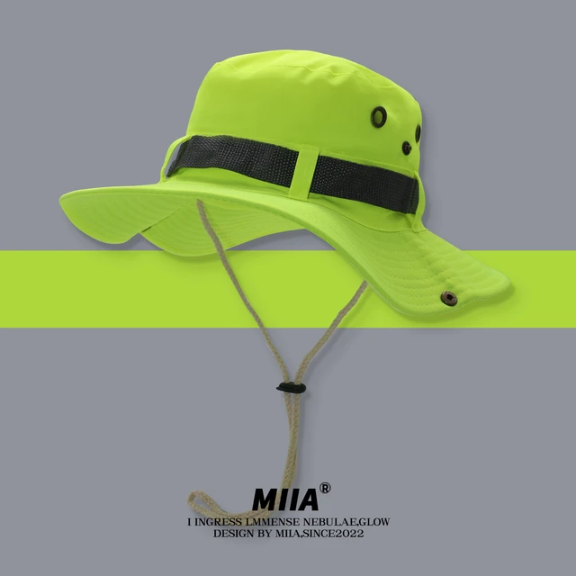 Japanese Niche Fluorescent Green Outdoor Tooling Function Bucket Hat Men  Summer Sun Visor Women Mountaining Fishing Sun Hat - AliExpress