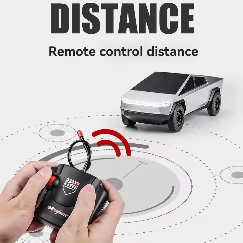 New Cyber Pickup Truck Remote Control Cars Toys Model Radio Control Off-Road Vehicle Children's Toy Gift Rechargeable 4