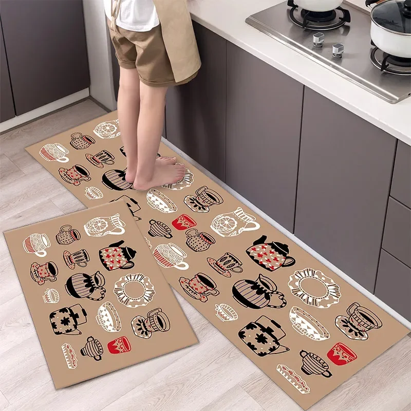 

Fashionable Simple Nordic Style Kitchen Floor Mat Household Carpet Long Strip Door Mat Modern Home Decor
