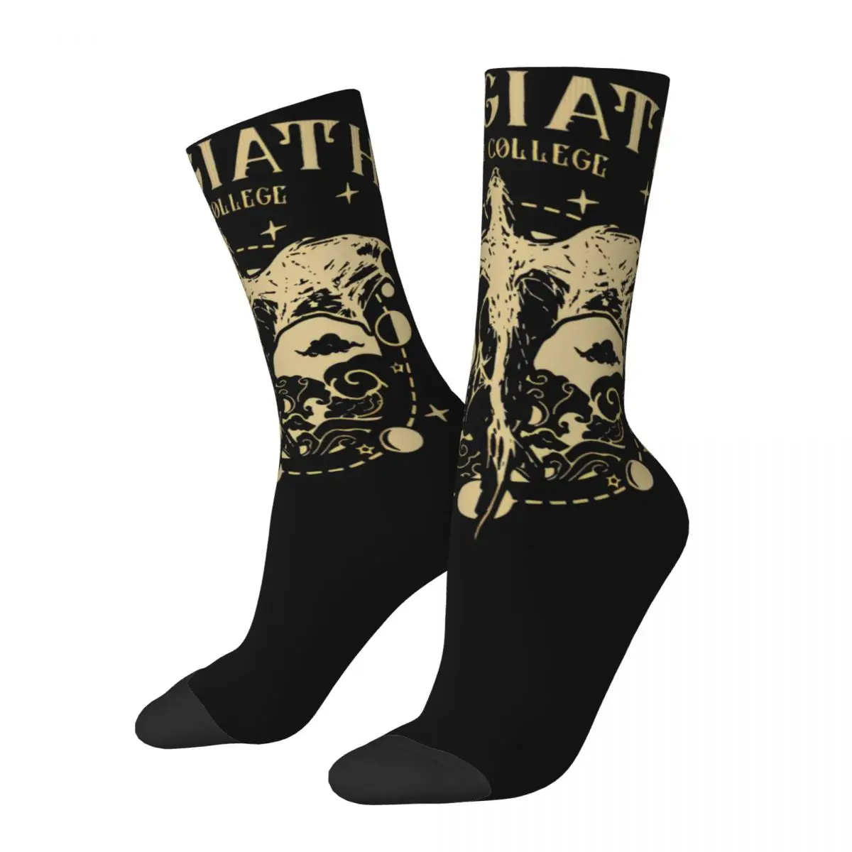 

Basgiath War College Fourth Wing Bookish Design Theme Crew Socks Merch for Male Compression Print Socks