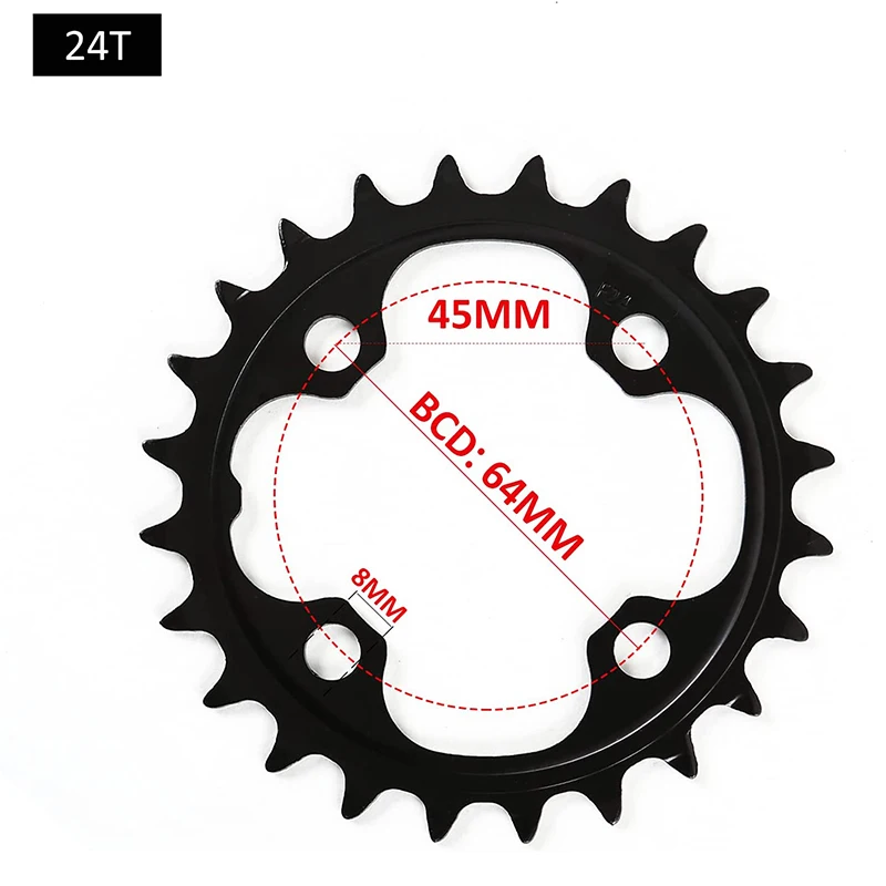 MTB Bicycle Chainring 24T/32T/42T 26T/38T 10S Bike Chainring 22T/32T/44T 9S 104B
