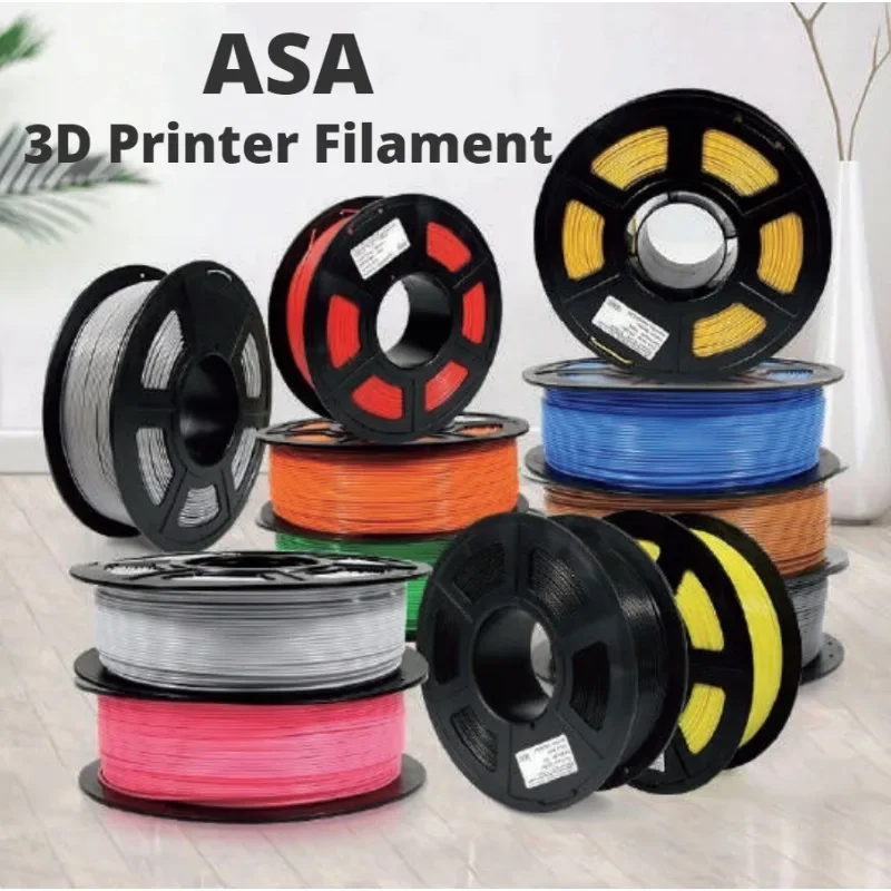 3D Printer Filaments ASA 1.75mm UV/Rain/Heat Resistant 1kg (2.2lbs) for Outdoor Parts