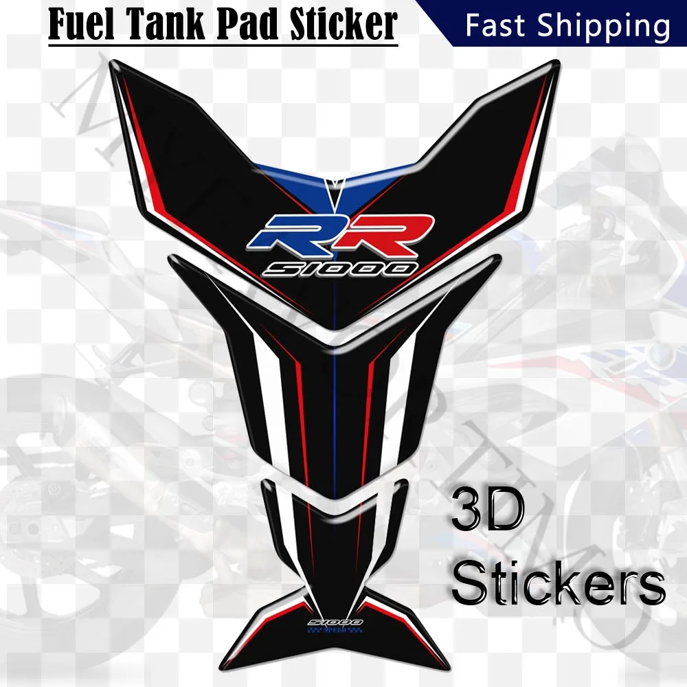 For BMW S1000RR S 1000 RR HP HP4 Motorcycle Stickers Protector Fairing Emblem Tank Pad Knee Protection Fairing 2018 2019 2020