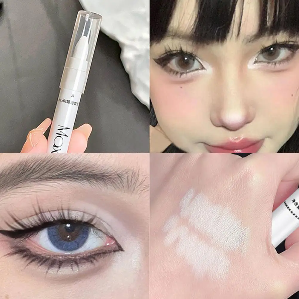 1pc Shimmering Highlight Stick Glitter White Eyeshadow Pencil For Bright Eyes Dazzling Effect Makeup Highlighter Pencil