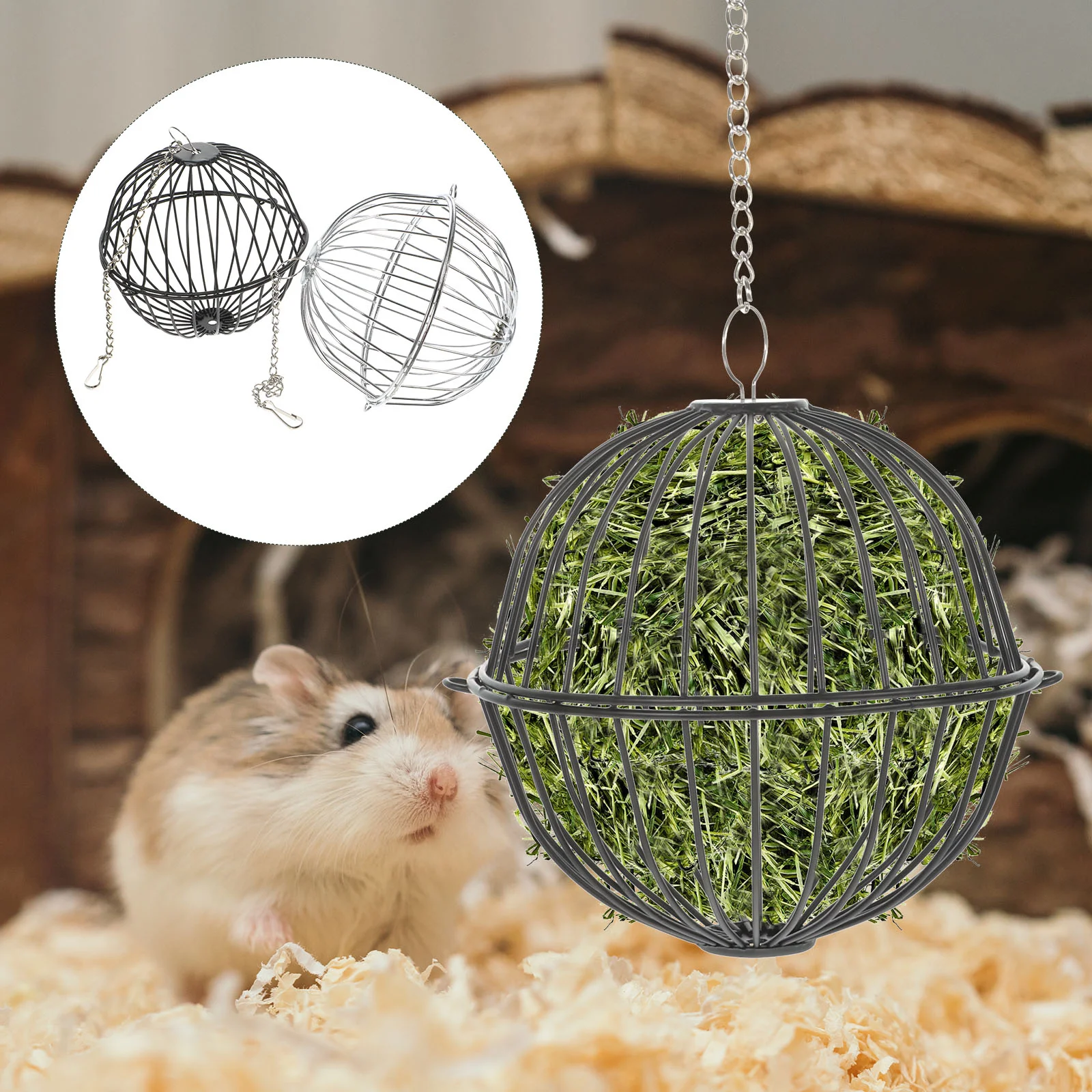 

2Pcs Hanging Rack Feeder Rack Small Animal Feeder Rack for Rabbit