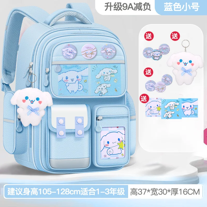 Sanrios Student Large Capacity DIY Backpack Kawaii Hello Kitty Cinnamoroll Kuromi Cartoon Cartoon Child Schoolbag Birthday Gift 2
