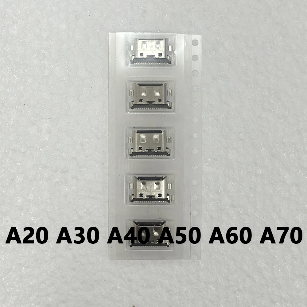 100Pcs，Charger USB Charging Port Dock Connector For Samsung A20 A30 A50 A60 A70 for USB Charging Port Plug Dock Connector Socket