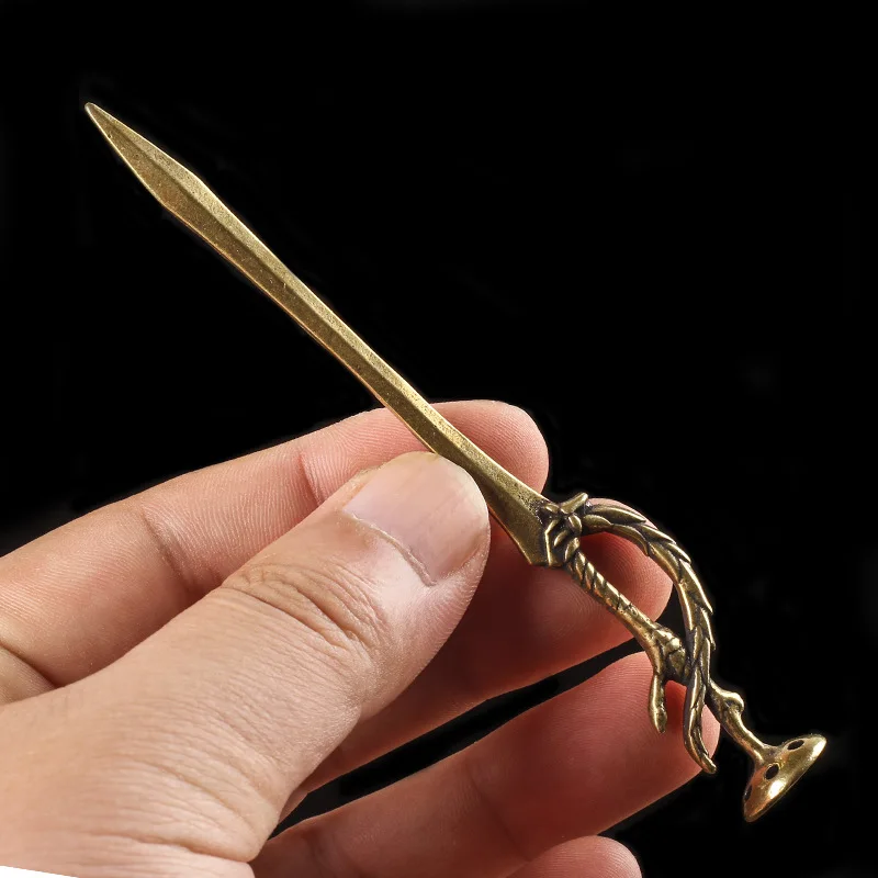 Brass Tobacco Pipe Pressing Rod Pipe Presser Cigar Pass Smoking Cleaner Press Rod Tobacco Tamper Cleaning Tool