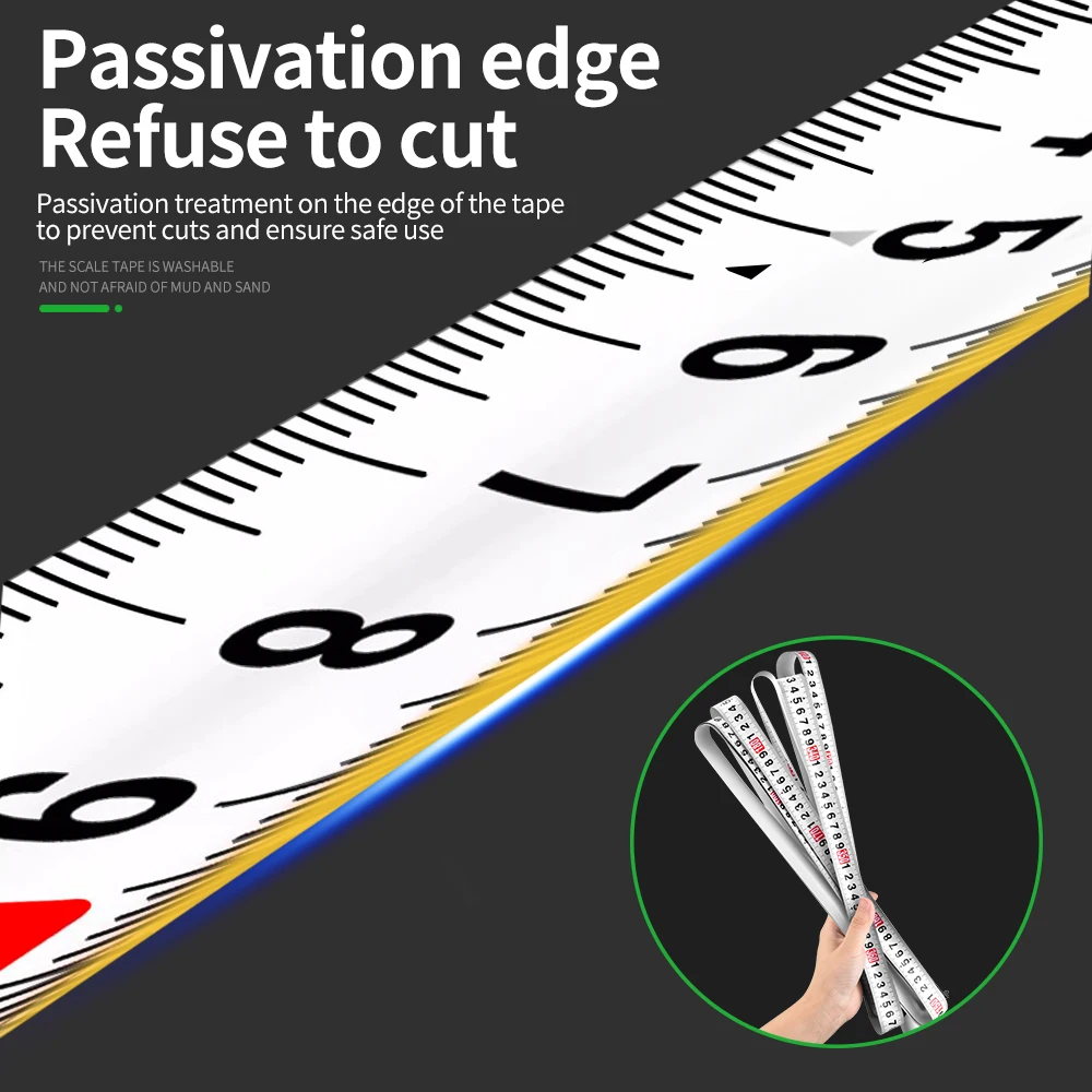 Skeleton Tape Measure Wear-resistant Steel Tape Measure Telescopic High Precision Measuring Tools Meter Measur
