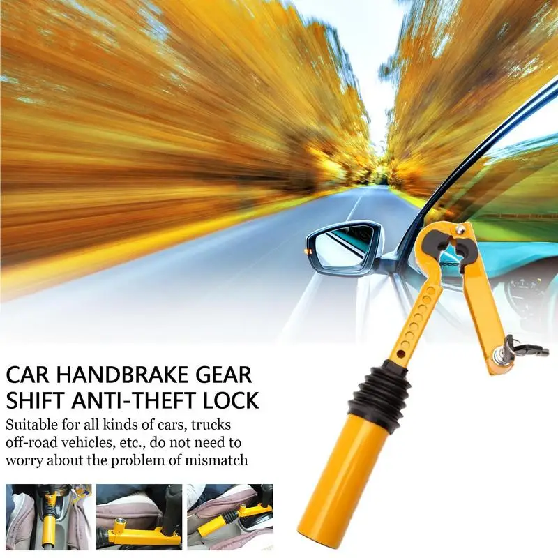 

Car Handbrake Lock Anti Theft Lock For Auto Car Gear Lock Adjustable Security Lock Handbrake To Gear Stick Lock Anti Theft lock