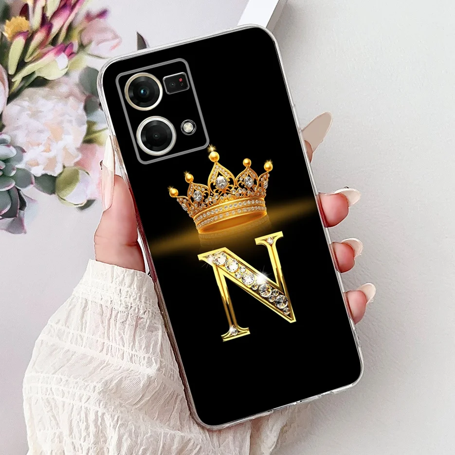 Crown Letters Soft Silicone Phone Case