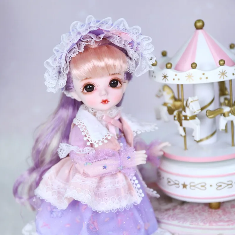30cm DREAM FAIRY Doll 1/6 BJD Name by Little Angel mechanical joint Body With makeup,Including scalp,eyes,clothes girls SD Gift