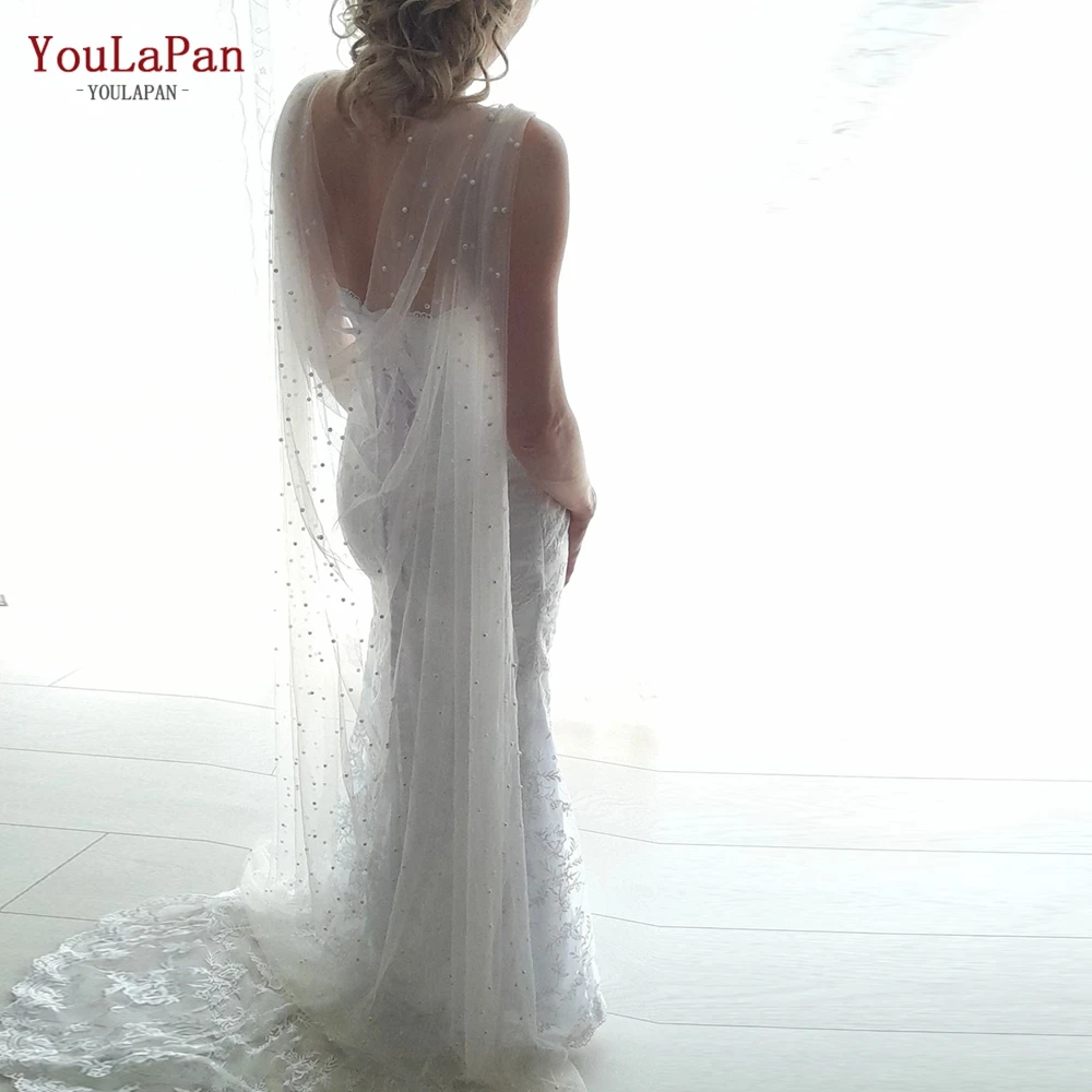 Bridal Bolero Pearls Cape Bridal Shawl Long Evening Cape Simplicity Bride Big Size Top Bride DIY, wedding shawl