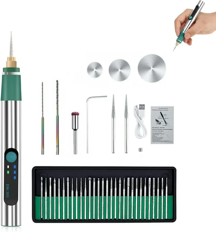 Electric DIY Engraving Pen Portable Artisan Handmade Pen Etching Craft Tools Machine Glass Metal Wood