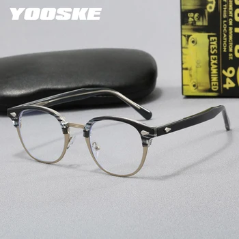 Ultralight Square Half Frame Glasses 1