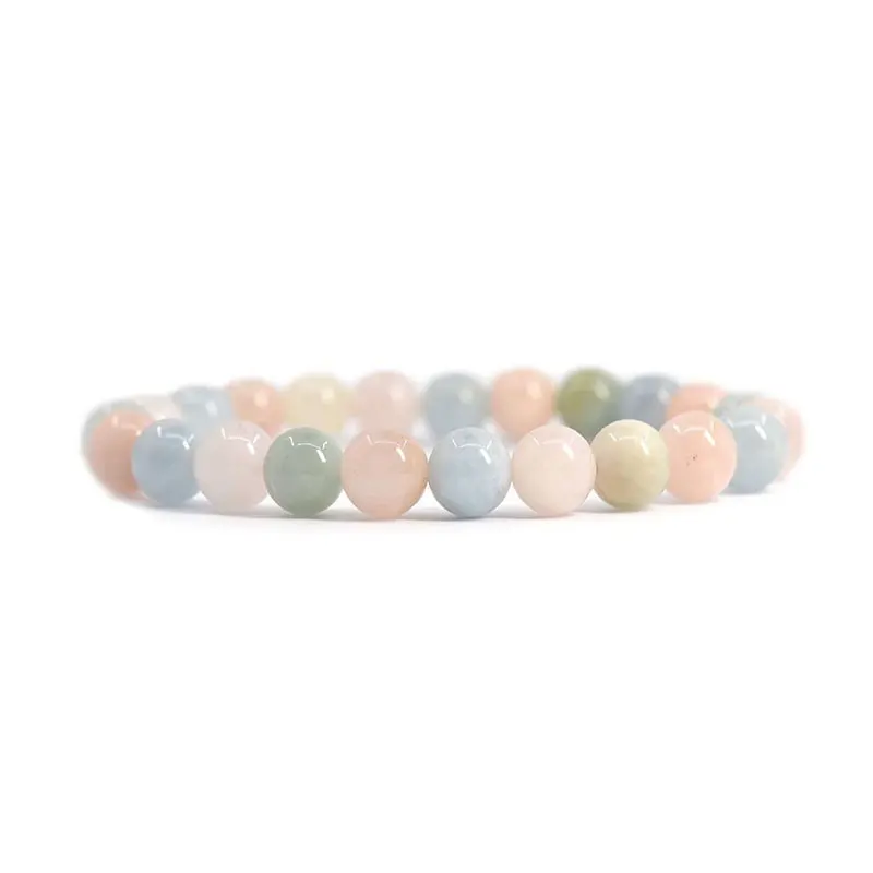 Unique Gems Bracciale di perle labradorite e occhio di tigre 8mm