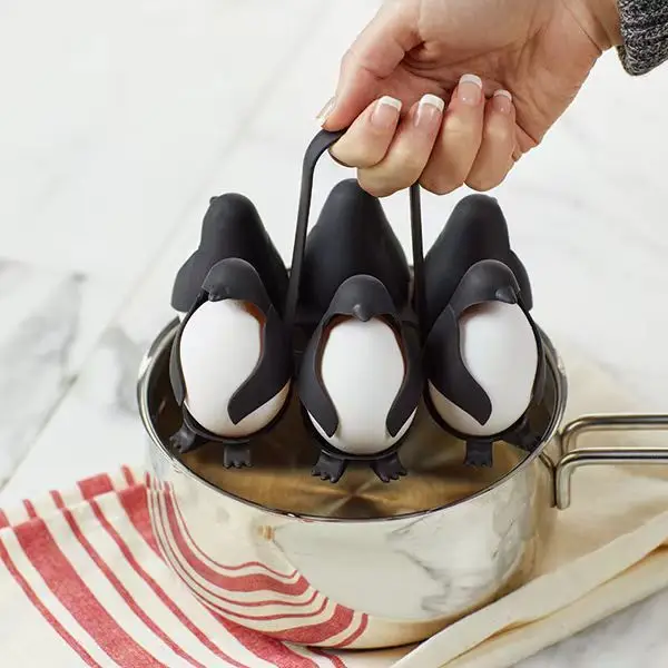 Eggs 3 In 1 Cooking, Containing 6 Eggs,storage and Storage Egg Rack, Penguin  Shaped Egg Cooker A Rack for Steaming Eggs - AliExpress