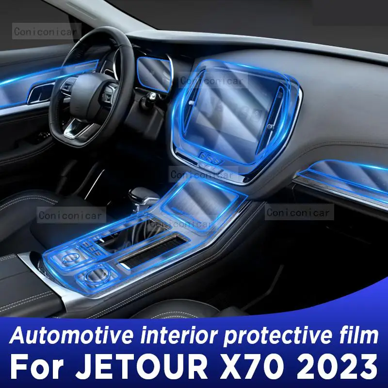 

For CHERY JETOUR X70 2023 Gearbox Panel Navigation Automotive Interior Screen Protective Film TPU Anti-Scratch Sticker