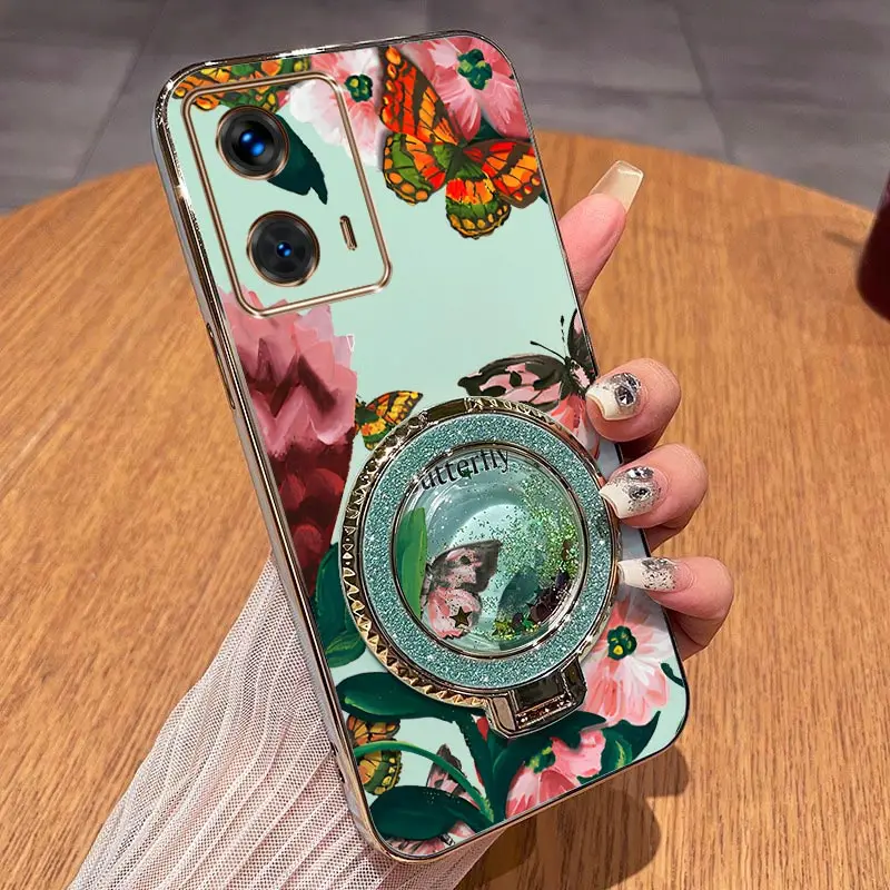 Colorful Butterfly Plating Phone Case Cover