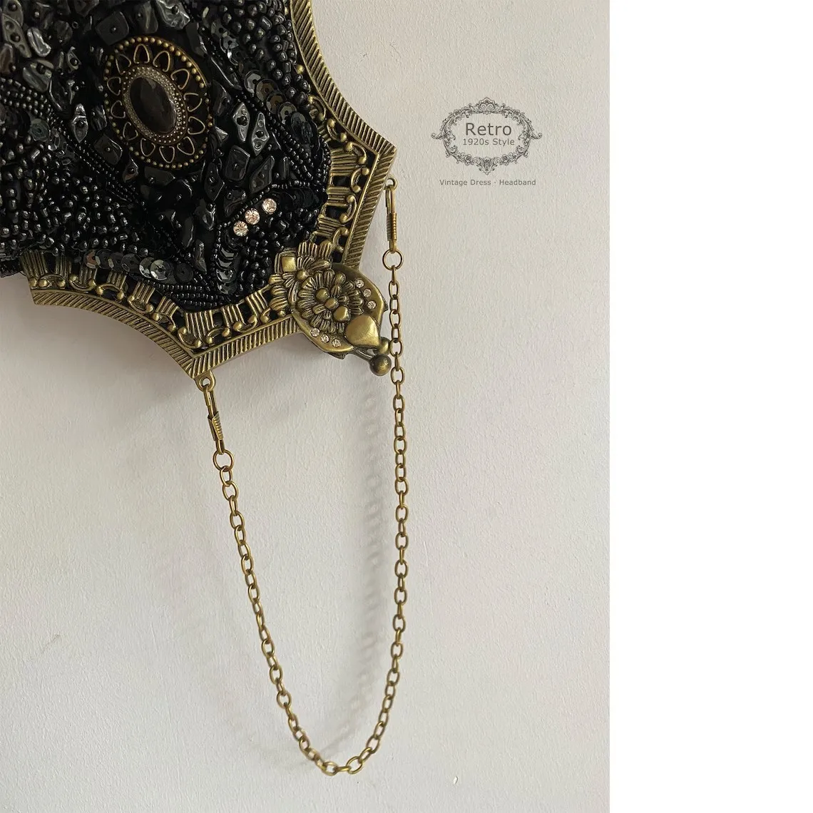 Lost in Vintage Purse inspired Flapper Art Deco Beaded Handbag