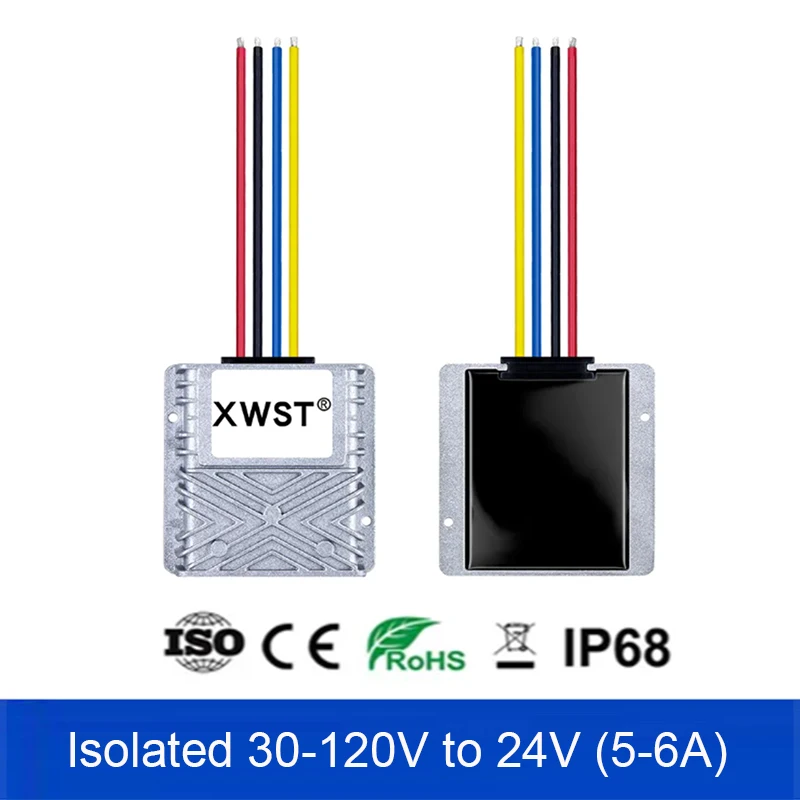 

DC DC Isolated Converter 30~120V to 24V Step Down Voltage Regulator 36V48V60V72V100V to 24V Buck Module 24V Converter Inverter