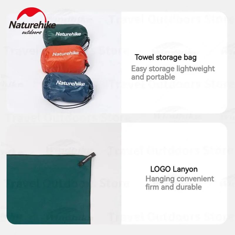 Naturehike Quick Dry Towel Body Hair Face Towels for Bath Beach Fitness Gym Sports Tourist Velvet Sided Composite Fibre Cloth 3
