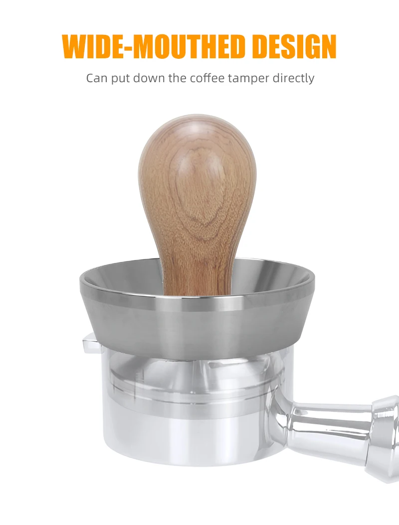 Espresso Dosier trichter Kaffee Dosier ring 54mm für Brevi lle Edelstahl profession elle Sieb träger Werkzeuge Barista Zubehör – Detail 6