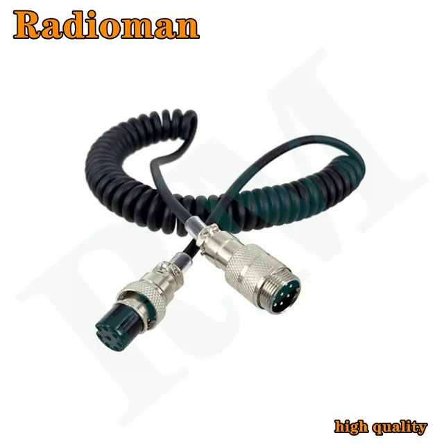 Hand Microphone Cable Extension Replacement 8pin Microphone Cord