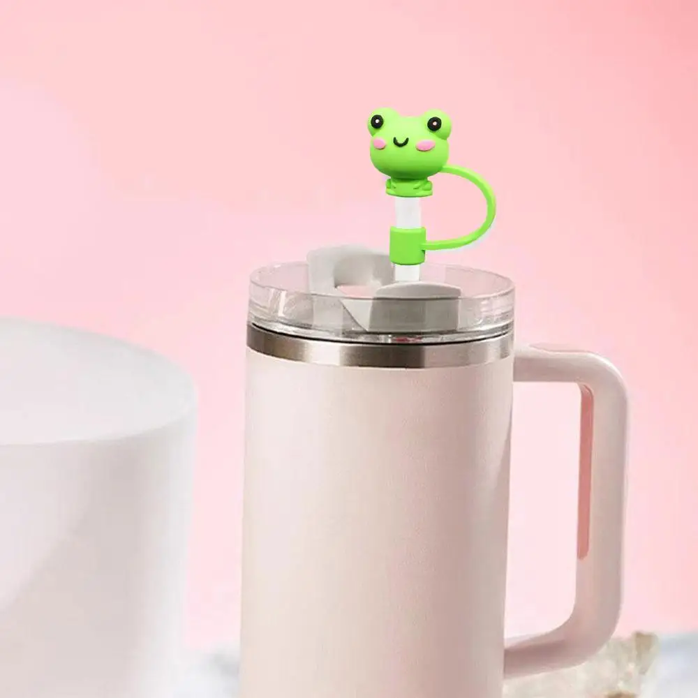 Koupit Frog Straw Cap Drink Straw Stopper Dust Cap Cartoon Dust Straw  Silicone Straw Cover Sleeve Recy Y1J7