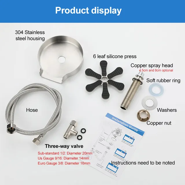 Lavabicchieri Per Lavello Irishom - Sciacquatrice Vetro Ad Alta Pressione - Acciaio Inox - Foto 3